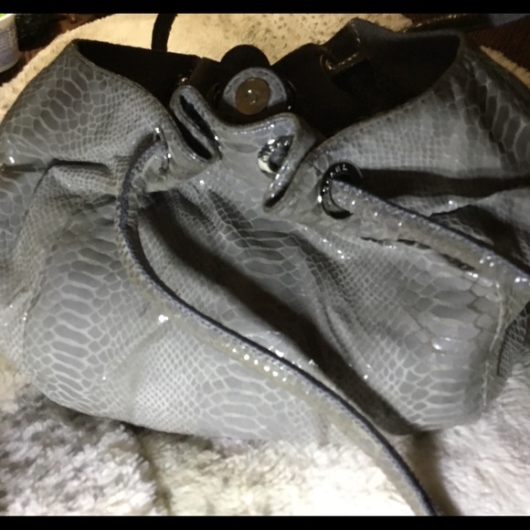 Faux snakeskin leather bag - Picture 5 of 5